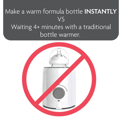 make a warm formula bottle instantly vs waiting 4+ minutes with a traditional bottle warmer - product thumbnail