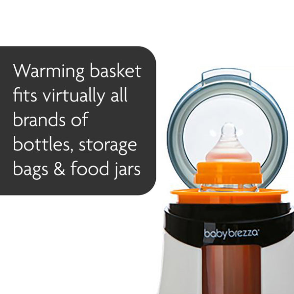 the warming basket in our baby bottle warmer fits virtually all brands of bottles, storage bags and food jars - product thumbnail