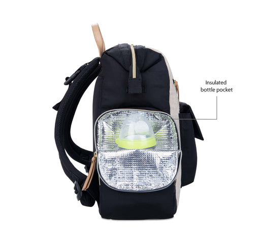 Diaper bag with insulated pocket for bottle storage - product thumbnail